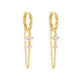 Adrianna Hoops - 14K Gold Plated