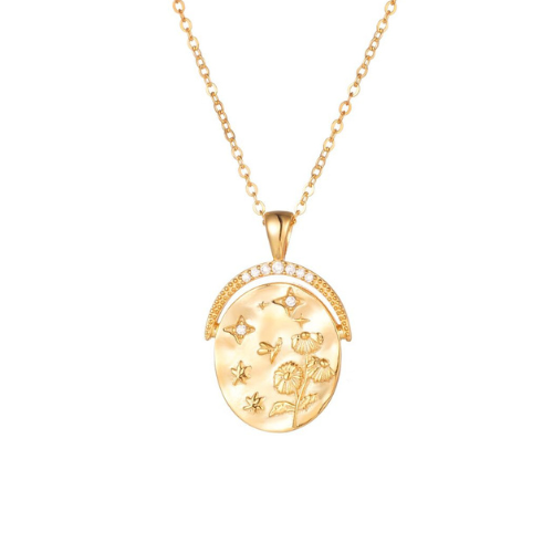 Seasons Amulet Necklace - 14K Gold Vermeil