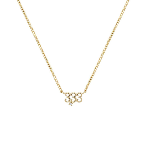 Number 3 online gold pendant