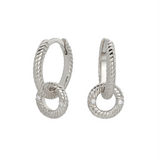 Desi Hoops - Sterling Silver