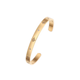 Guidance Cuff Bangle - 18K Gold Stainless Steel