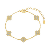 Clover Bracelet - 18K Gold Plated