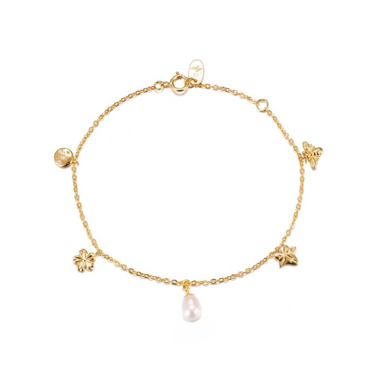 Seasons Charm Bracelet - 14k Gold Vermeil Pre Order