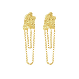 Waterfall Studs - 14K Gold Plated