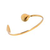 Scallop Cuff - 18K Gold Plated Stainless Steel