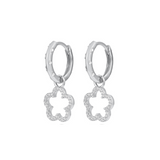 Lucky Clover Earrings - Sterling Silver